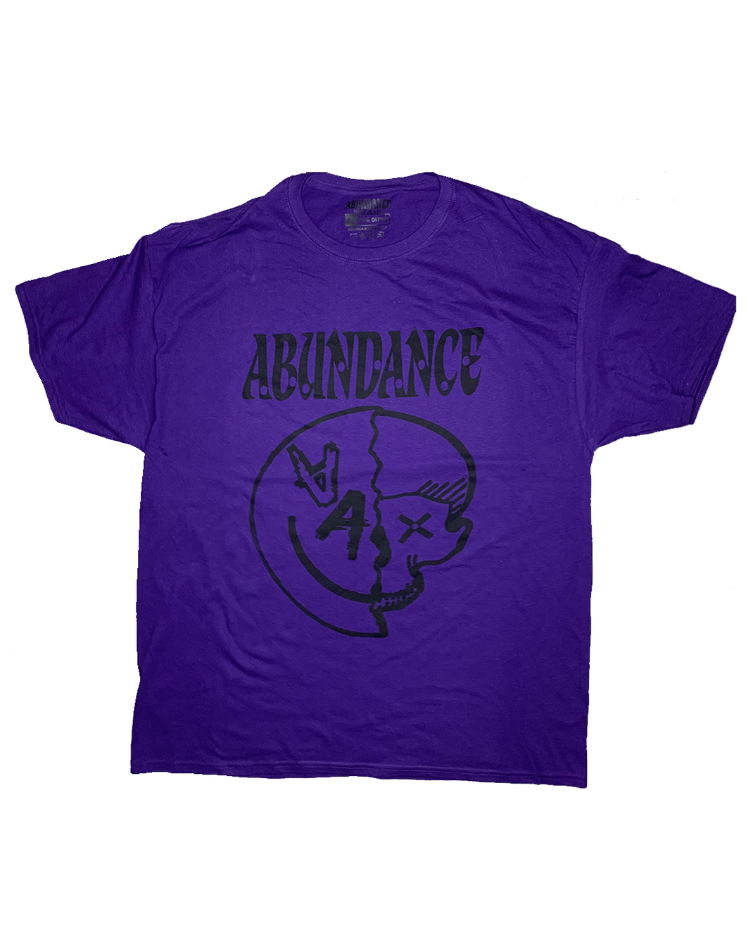 1/1 Smiley Skull Abundance Tee (Purple)
